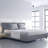 Aldershot Luxury Gas Lift Bed With Headboard (Model 3) – QUEEN, Grey