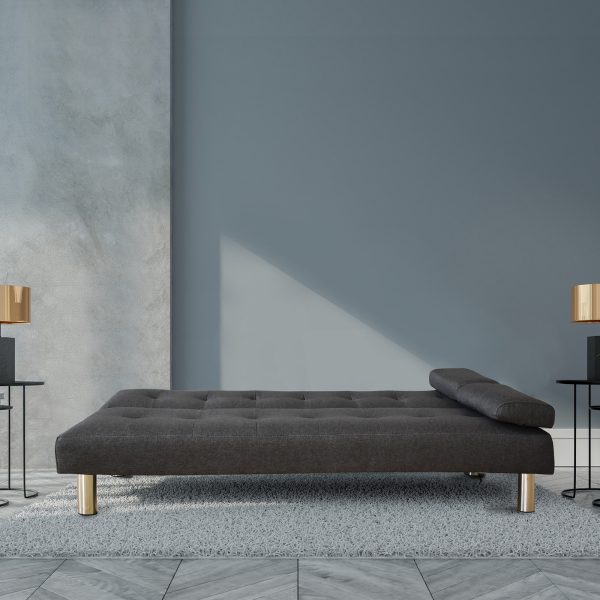 Boonton Sofia 2-in-1 Sofa Bed – Charcoal