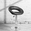 Milano Decor Delilah Circular Arc Adjustable Barstool – Black