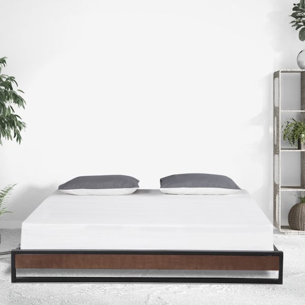 Sorrento Metal and Wood bed base – SINGLE