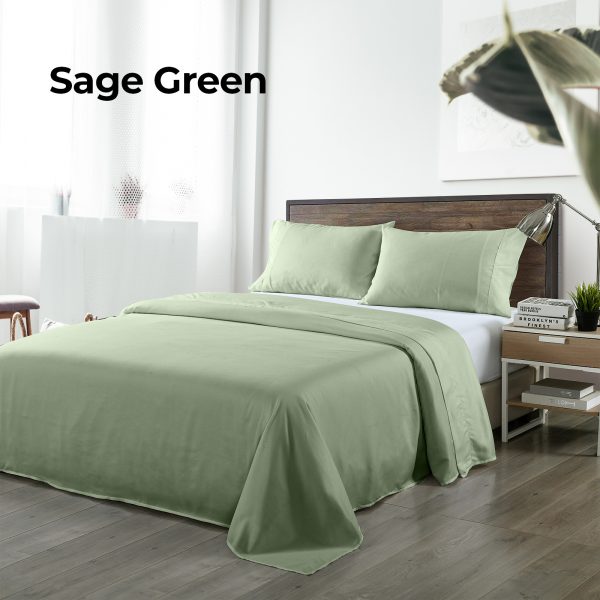 Royal Comfort Blended Bamboo Sheet Set – QUEEN, Sage Green