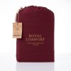 Royal Comfort Vintage Washed 100 % Cotton Sheet Set – DOUBLE, Mulled Wine