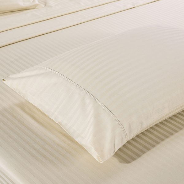 Kensington 1200Tc Cotton Sheet Set In Stripe – KING, Sand