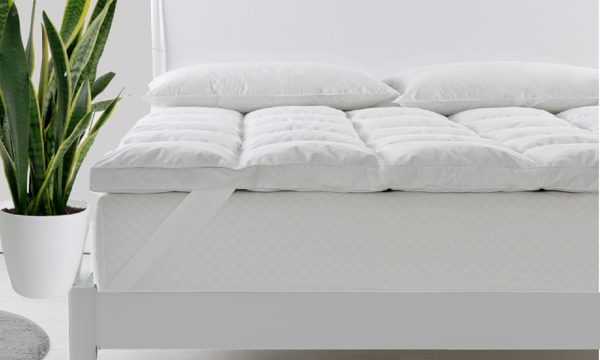 Royal Comfort Duck Feather and Down Mattress Toppers / 1800GSM – QUEEN