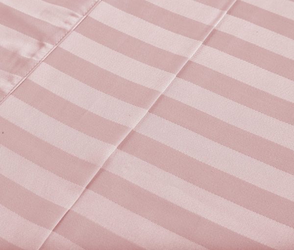 Royal Comfort 1200 Thread count Damask Stripe Cotton Blend sheet sets – QUEEN, Blush
