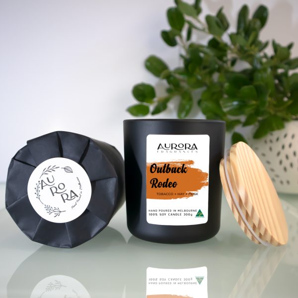 Aurora Soy Candle Australian Made 300g – Outback Rodeo