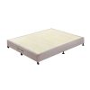 Mattress Base Ensemble Solid Wooden Slat with Removable Cover – DOUBLE, Beige