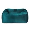Bean Bag Chair Cover Soft Velevt Home Game Seat Lazy Sofa 145cm Length – Green