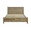 Agawam Bed Frame Natural Wood like MDF in Oak Colour – KING, Oak