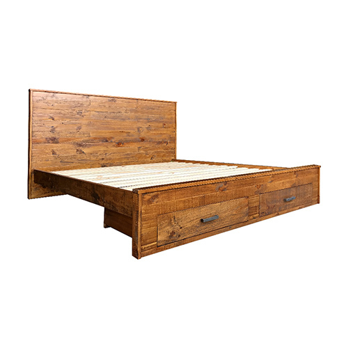 Acton Bed With Drawer Rustic Colour – KING