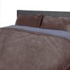 Luxury Bedding Two-Sided Quilt Cover with Pillowcase – QUEEN, Taupe