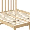 Amesbury Wooden Bed Frame Full Size Mattress Base Timber – DOUBLE, Natural