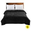 320GSM Ultra Soft Mink Blanket Warm Throw – 220 x 240 cm, Black