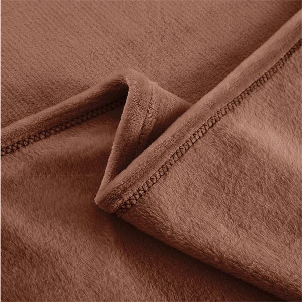 320GSM Ultra Soft Mink Blanket Warm Throw – 220 x 240 cm, Mink