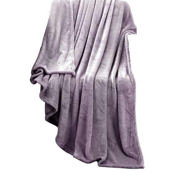 320GSM Ultra Soft Mink Blanket Warm Throw – 220 x 240 cm, Silver