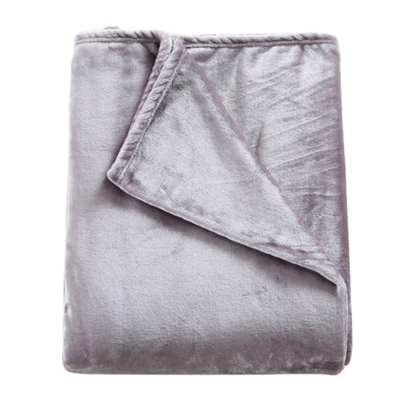 320GSM Ultra Soft Mink Blanket Warm Throw – 220 x 160 cm, Silver
