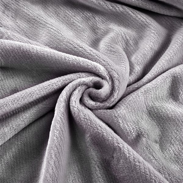 320GSM Ultra Soft Mink Blanket Warm Throw – 220 x 160 cm, Silver