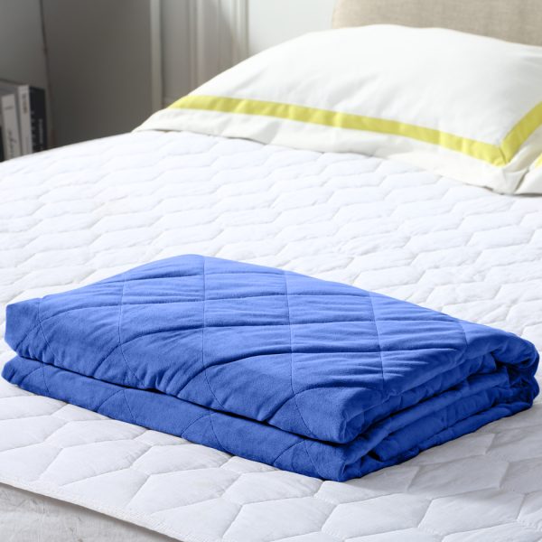 Anti Anxiety Weighted Blanket Gravity Blankets – Blue, 7 KG