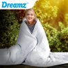 Weighted Blanket Summer Cotton Heavy Gravity Adults Deep Relax Relief – White, 7 KG