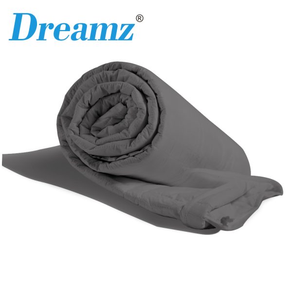 Weighted Blanket Summer Cotton Heavy Gravity Adults Deep Relax Relief – Grey, 7 KG