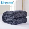 Knitted Weighted Blanket Chunky Bulky Knit Throw Blanket – Dark Grey, 9 KG
