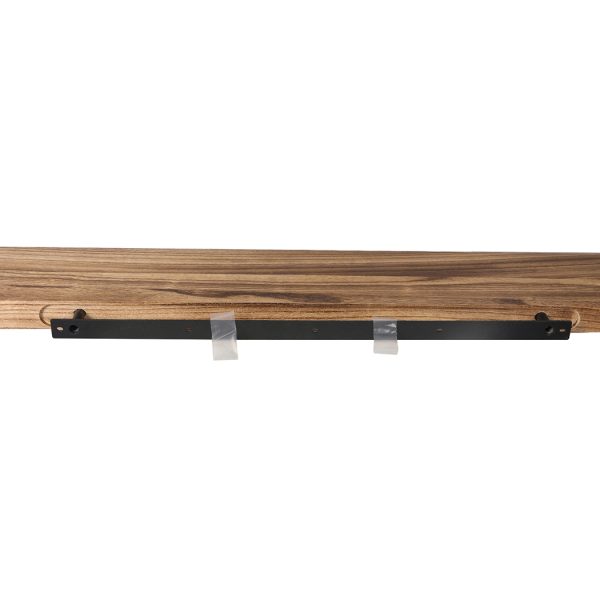 2 Pcs Floating Shelves Wall Mounted Storage Solid Wood Display Shelf