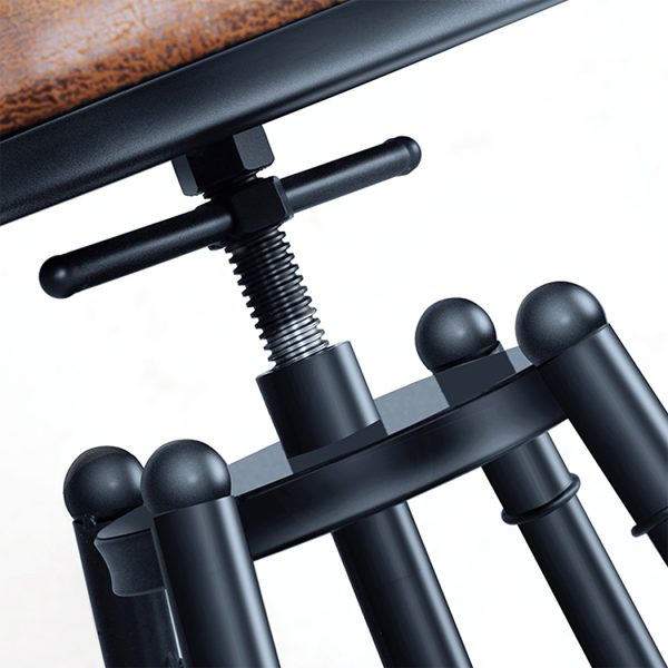 Rustic Industrial Bar Stool Kitchen Stool Barstool Swivel Dining Chair – 2