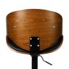 1x Bar Stools Kitchen Gas Lift Wooden Beech Stool Chair Swivel Barstools – Black