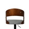 1x Bar Stools Kitchen Gas Lift Wooden Beech Stool Chair Swivel Barstools – Grey
