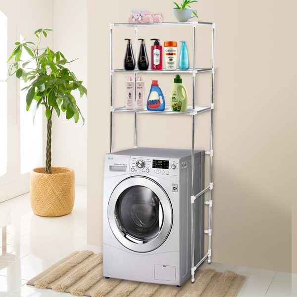 Toilet Bathroom Laundry Washing Machine Storage Rack Shelf Unit Organizer – 58 x 28 x 169 cm