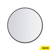 Wall Mirror Round Shaped Bathroom Makeup Mirrors Smooth Edge – 60 cm