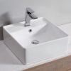 Ceramic Basin Bathroom Wash Counter Top Hand Wash Bowl Sink Vanity Above Basins – 42 x 42 x 15 cm