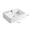 Ceramic Basin Bathroom Wash Counter Top Hand Wash Bowl Sink Vanity Above Basins – 58.5 x 45 x 16 cm