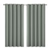 2x Blockout Curtains Panels 3 Layers Eyelet Room Darkening – 180 x 230 cm, Grey