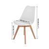 Retro Replica PU Leather Dining Chair Office Cafe Lounge Chairs