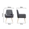 2x Upholstered Fabric Dining Chair Kitchen Wooden Modern Cafe Chairs – Grey