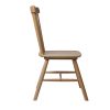 Set of 2 Dining Chairs Side Chair Replica Kitchen Wood Furniture – Oak