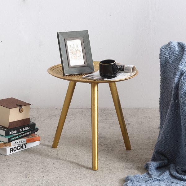 Coffee Table Side End Tables Antique Storage Modern Bedside Furniture – Gold