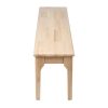 Dining Chairs Bench Seat Side Chair Kitchen Wood Contemporary Furniture Oak