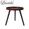 Side End Table Sofa Coffee Table Storage Bedside Table Plant Stand Wooden – Black