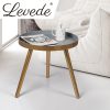 Side End Table Sofa Coffee Table Storage Bedside Table Plant Stand Wooden – Blue