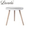 Side End Table Sofa Coffee Table Storage Bedside Table Plant Stand Wooden – Grey