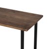 Dining Table Industrial Wooden Metal Kitchen Tables Cafe Restaurant 110cm