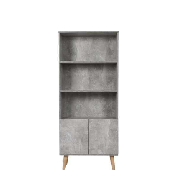 Bookshelf Industrial Display Shelf Cabinet Storage Bookcase Ladder Stand