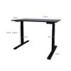 Standing Desk Motorised Height Computer Table Electric Adjustable Stand – Black