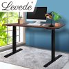 Standing Desk Motorised Height Computer Table Electric Adjustable Stand – Wooden