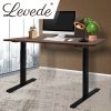 Standing Desk Motorised Height Computer Table Electric Adjustable Stand – Wooden