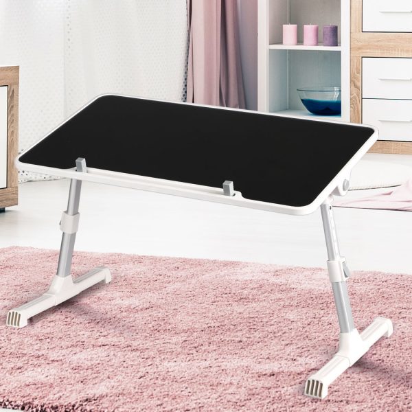 Laptop Desk Computer Stand Table Foldable Tray Adjustable Bed Sofa – Black
