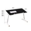 Laptop Desk Computer Stand Table Foldable Tray Fan Adjustable Sofa – Black