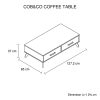 Cob&Co Coffee Table Rustic Colour